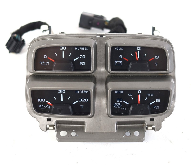 2012-2015 Camaro ZL1 Center Console Gauges Boost Oil Gauge OEM GM 20962369 USED