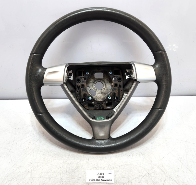 ✅ 05-08 OEM Porsche Cayman 987 Boxster Driver Steering Wheel Leather Gray*