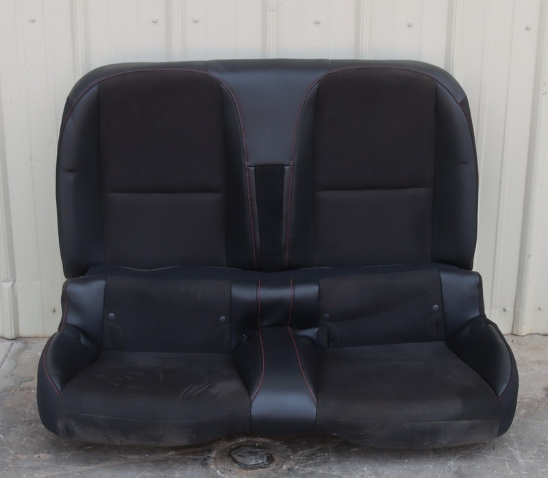 2011-2015 Chevy Camaro SS Convertible Black Leather w Red Stitch Rear Seats OEM