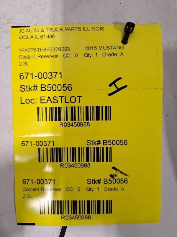 Coolant Reservoir Fits 15-22 MUSTANG 3450988