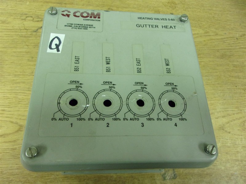 QCom Vynco Vynckier Industrial Control Panel Enclosure AC-977678 E-54315 "Q"