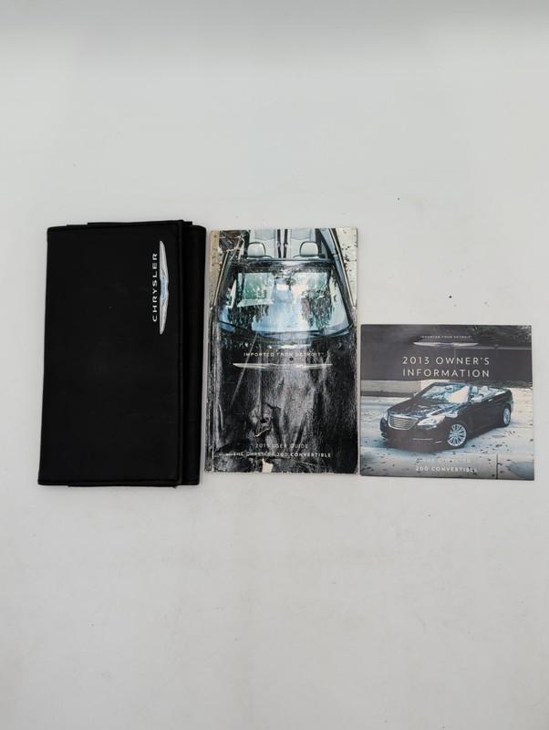 2013 Chrysler 200 Convertible Owners Manual Original Set CD User Guide