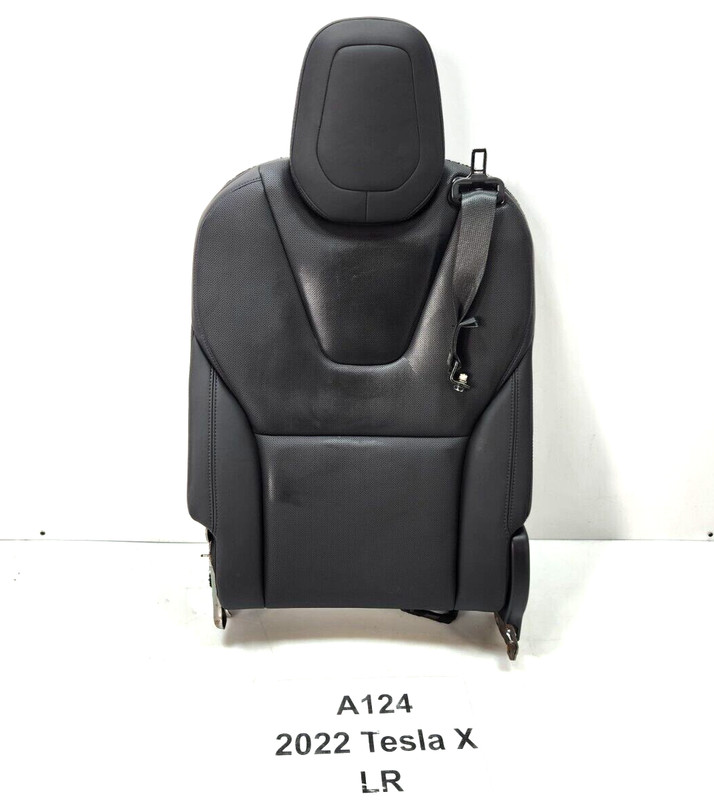 ✅ 21-23 OEM Tesla Model X Rear Left Driver Side 3rd Row Seat Upper Cushion Black