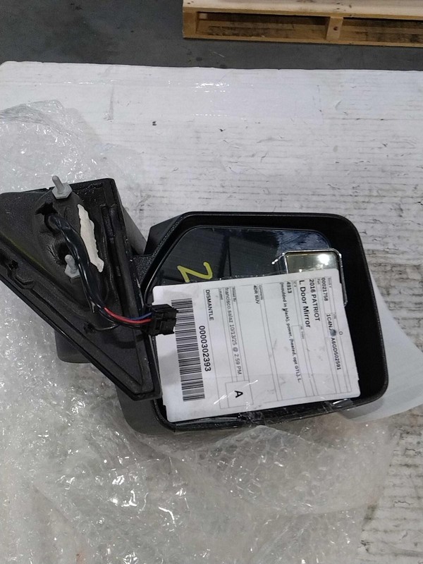 2016 Jeep Patriot Left Door Mirror Blue PBU OEM Used, Heated, Power