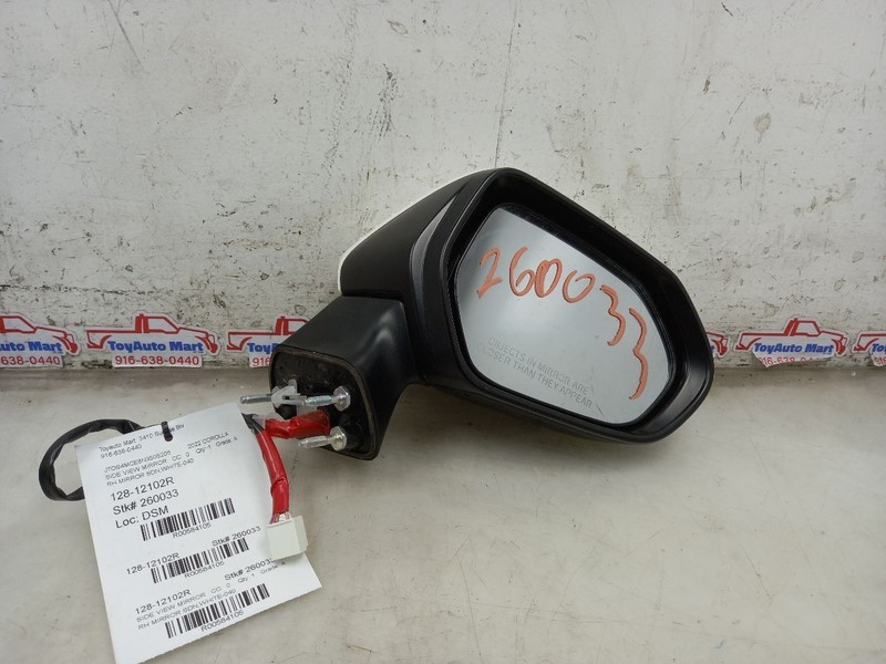 Passenger Side View Mirror Sedan Power Non-heated Fits 20-25 COROLLA 584105