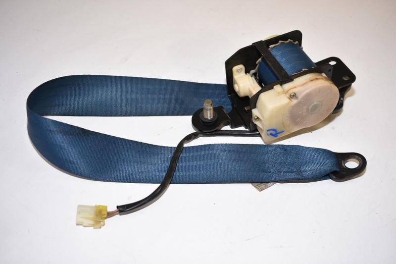 1984-1989 NISSAN 300ZX Z31 2 SEATER PASSENGER SIDE SEAT BELT AND RETRACTOR BLUE
