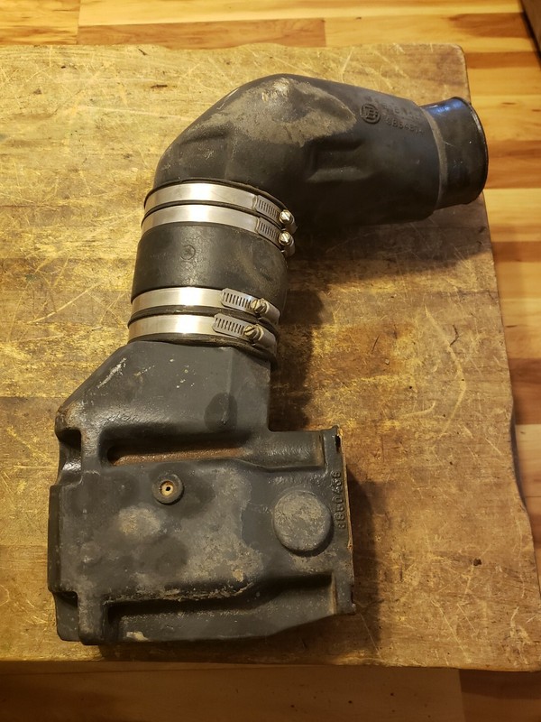 Volvo Penta OMC Cobra 3854874 , 3850438V6 V8 Exhaust elbow and riser