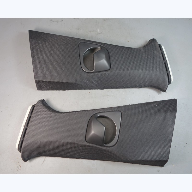 2018-2024 BMW G01 X3 F97 Front B- Pillar Cover Trim Pair Black Cloth OEM