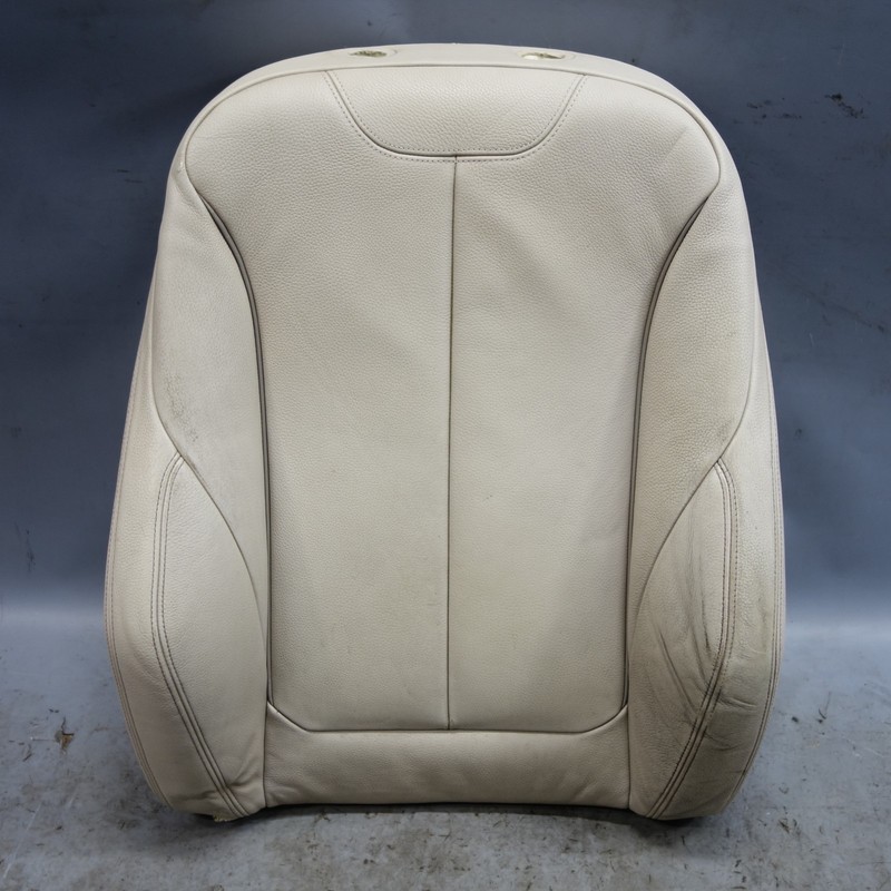 12-19 BMW F30 3-Series F36 Left Front Sport Seat Backrest Pad Oyster Leather OEM