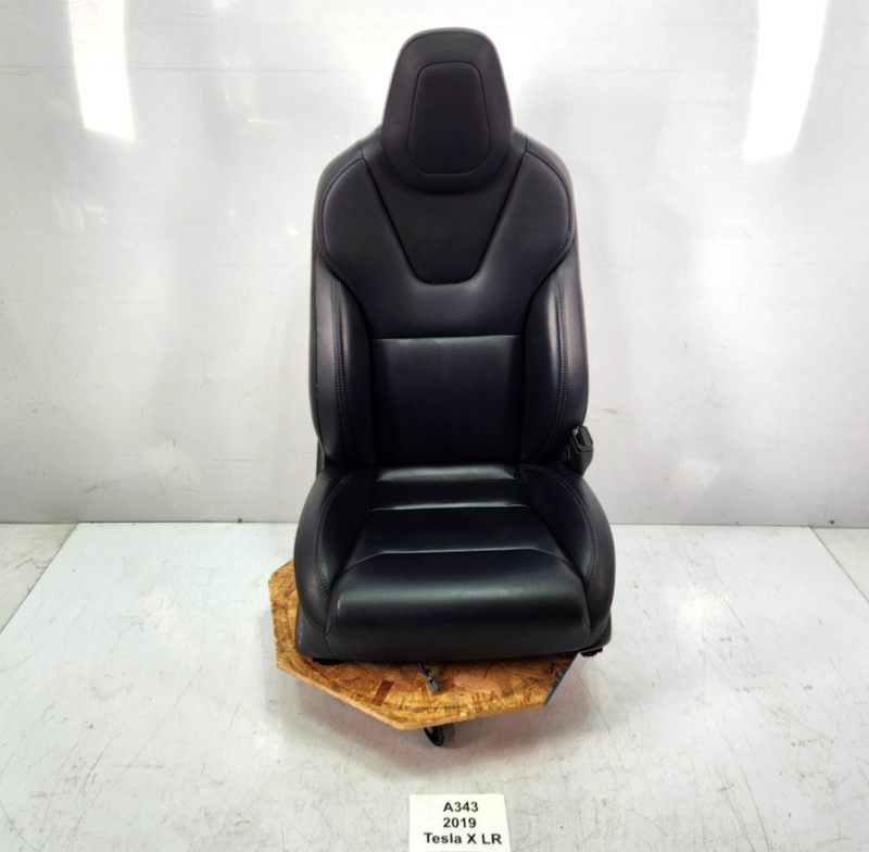 ✅ 16-20 Tesla Model X Front Right Passenger Side Seat Leather Black Assy NOTE*
