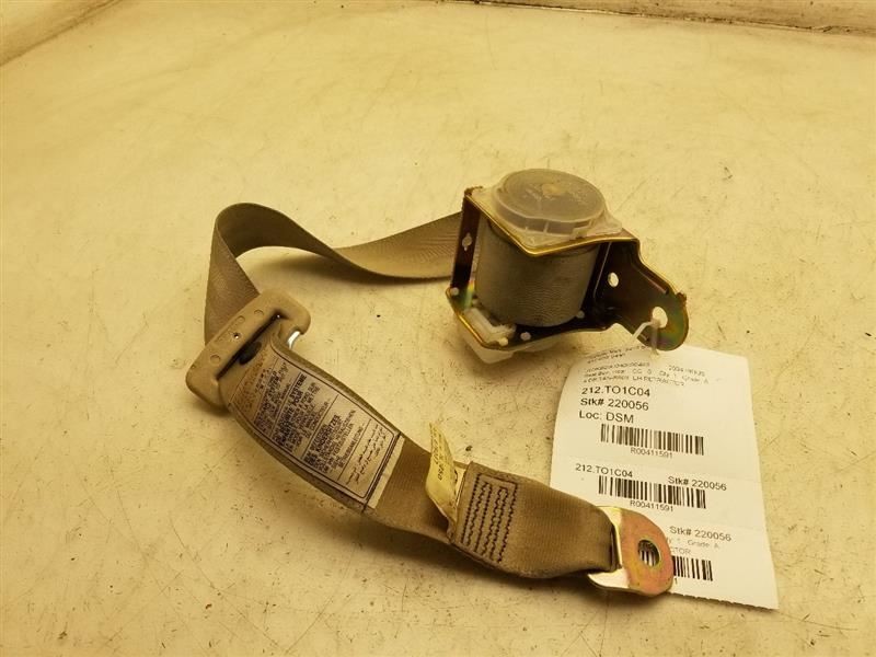 2004 TOYOTA PRIUS DRIVER SIDE REAR SEAT BELT ASSEMBLY