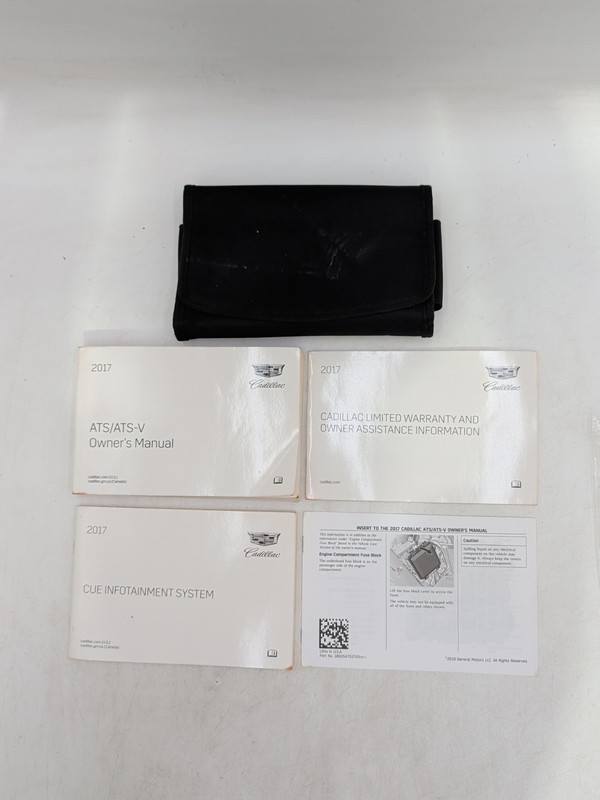 2017 Cadillac ATS-V ATS Factory Owners ManualSet W/ Cue Navigation & Case