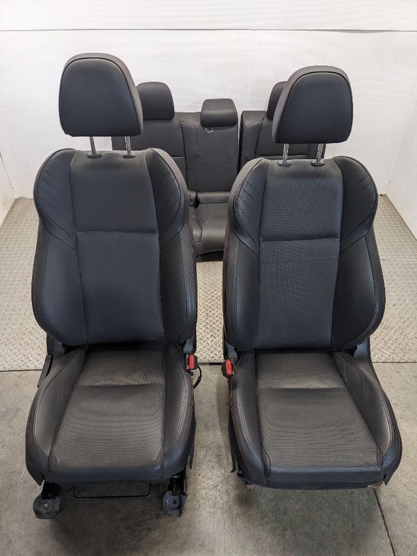2015-2021 Subaru WRX Leather Seat Set Electric Front Bucket Rear Seat OE 1165876