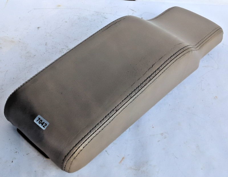 USED 1997-2005 Buick Park Avenue Center Console Cover Lid Dark Tan Beige Leather