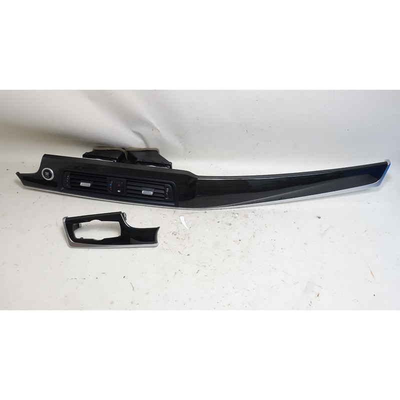 11-13 BMW F10 5-Series Front Dashboard Wood Trim Set Fine Line Anthracite OEM