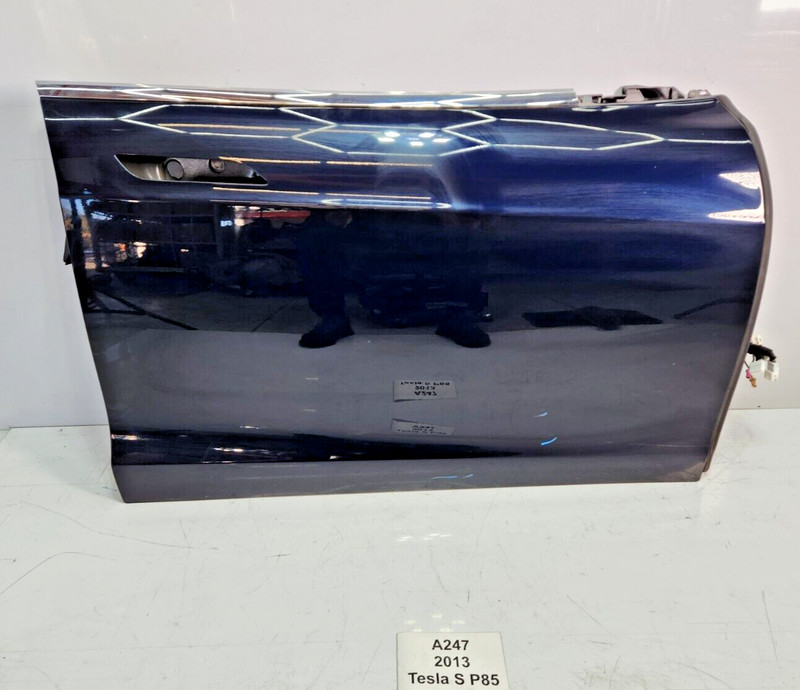 ✅ 12-16 OEM Tesla Model S Front Right Passenger Door Shell Panel Blue PMMB