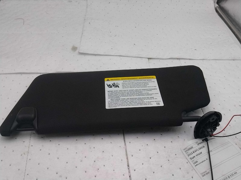 2013 Ford Explorer Silver Sun Visor Right OEM 78611 - 102K Miles