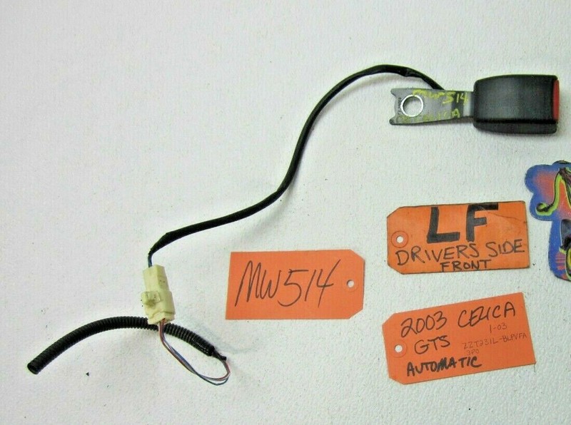 FRONT SEAT BELT BUCKLE LATCH HARNESS 03 04 05 CELICA MR2 DRIVER L LH LF LEFT