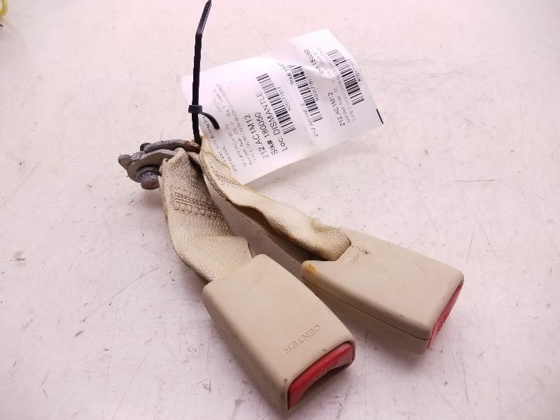 2012 ACURA TL DRIVER AND CENTER MOUNTED REAR SEAT BELT BUCKLE ASSEMBLY