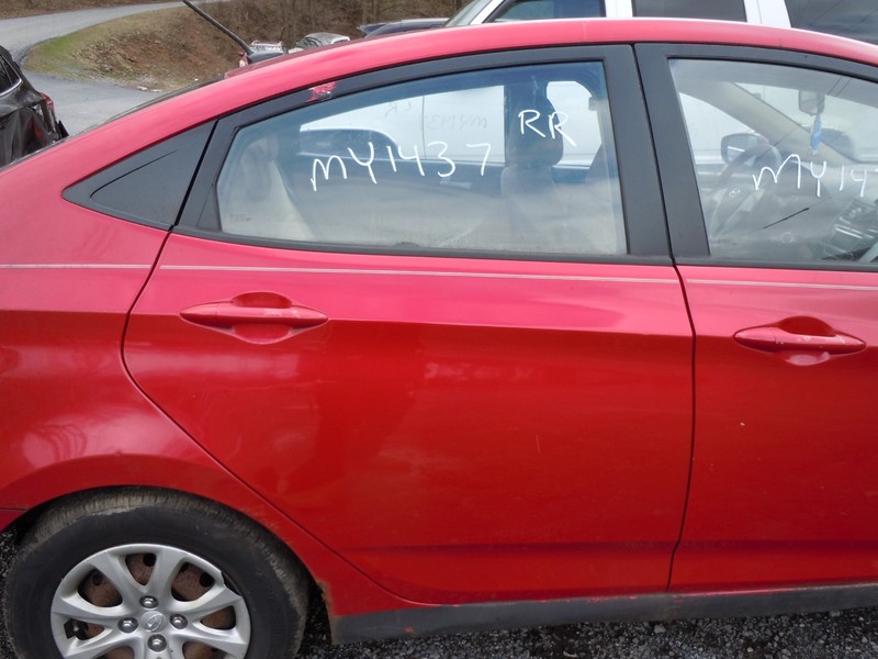 12-17 Hyundai Accent Sdn Rear Door Assembly Passenger Right Electric Windows P9R