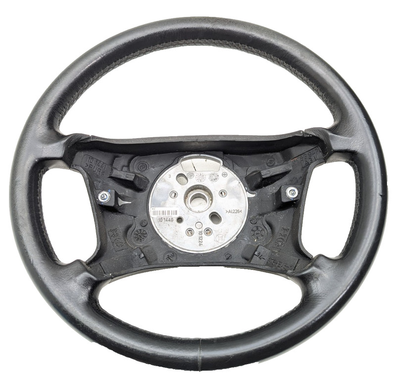 1999-2005 BMW E46 3-Series Black Leather 4-Spoke Steering Wheel OEM