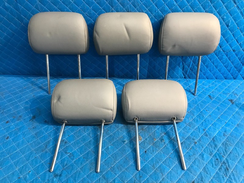 00-01 Mercedes ML430 ML320 / 03-05 ML350 Headrest Set of 5 Leather Gray