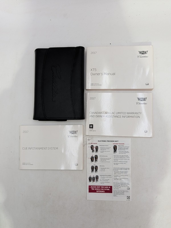 17 2017 Cadillac XT5 Owners Manual Case Navigation Luxury Platinum Premium