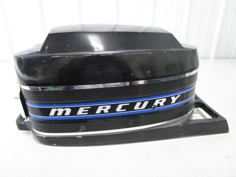 2123-3668 Mercury 75 7.5 Hp Top Hood Cover Motor Cowl Cowling Blue Black