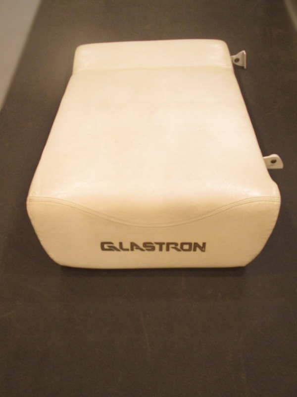 2005 Glastron GS 219 Boat Rear Seat Back Rest Engine Cover Cushion Blue White