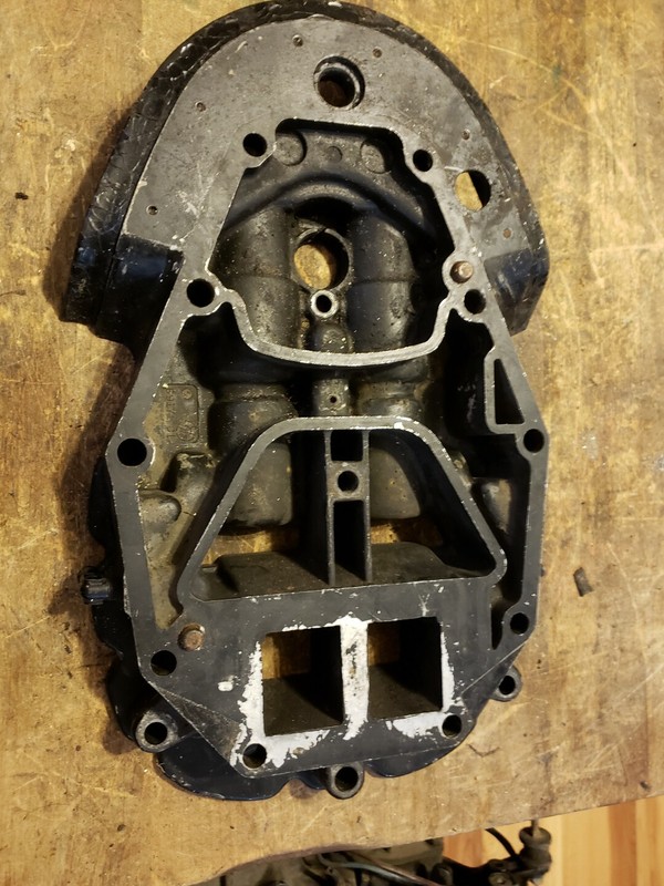 991711988 Mercury 150 hp XR4 Exhaust Plate Assembly 43029A2 Also Fits 135