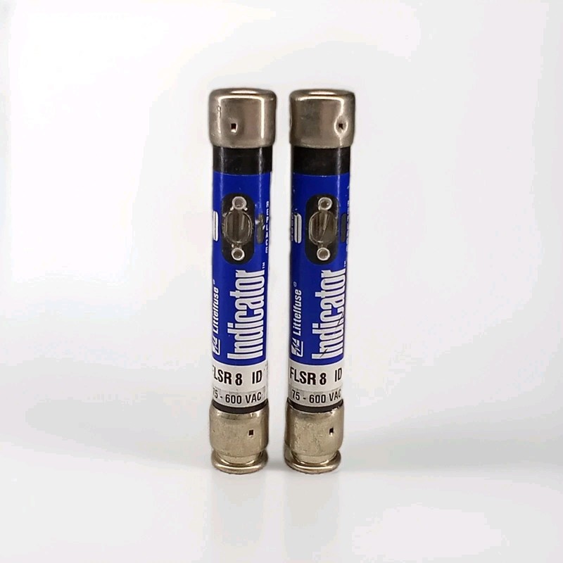 Lot Of 2 Little Fuse FLSR8 ID 75-600VAC Time-Delay Current-Limiting Fuses