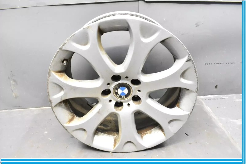 07-13 BMW X5 Alloy Wheel Rim 7 Spoke 19x9 Silver 36116772244 OEM