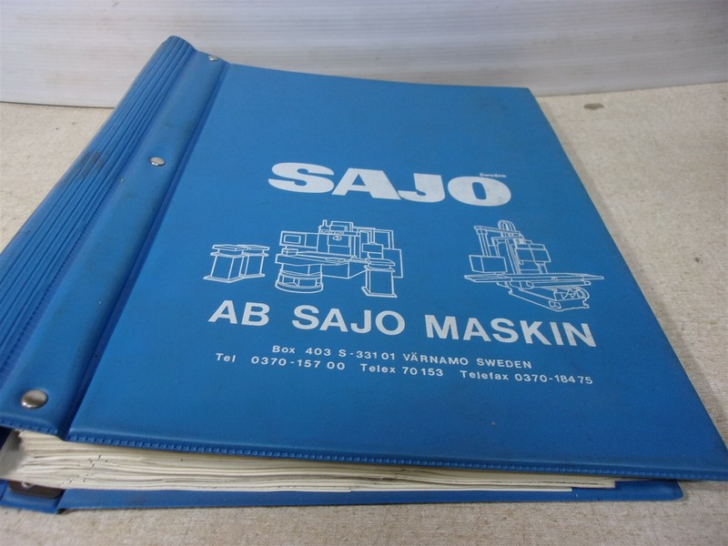 AB Sajo Maskin HM/VM450 Bedtype Milling Machines Manual *FREE SHIPPING*