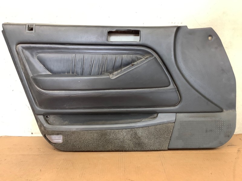 90-93 Accord 4DR Sedan Left Front Door Panel Lining Gray Leather Used OEM