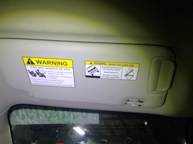 Driver Left Sun Visor With Illumination Fits 17-20 MAZDA CX-5 1741669