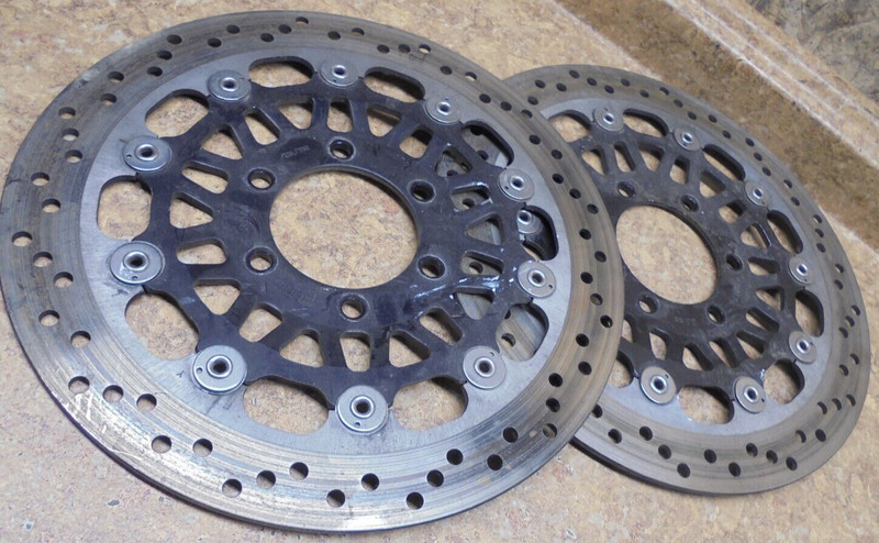 2001 Triumph Sprint RS 955I 955 I Front Disk Brake Rotors Wheel Rim 01