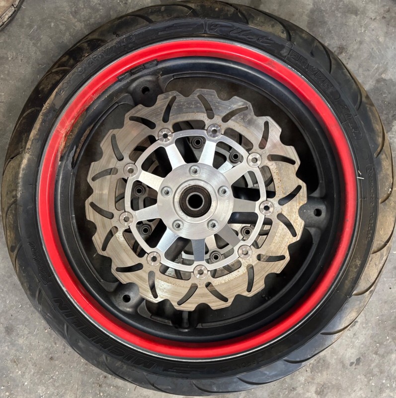 2001 Suzuki GSF1200 GSF 1200 Front Tire Rim Wheel Rotor Brake Disk Bandit 1200S