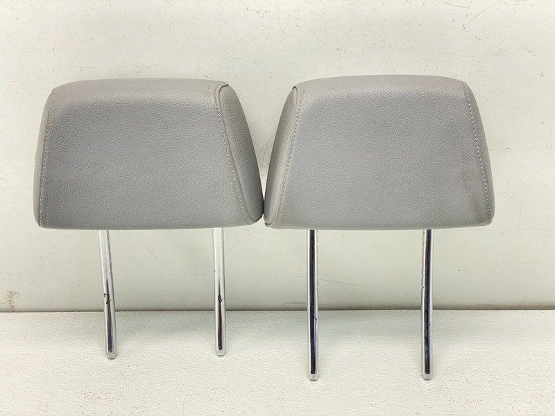08-13 BMW E82 E88 128 135 Front Left & Right Side Seat Head Rest Gray Set OEM ✅