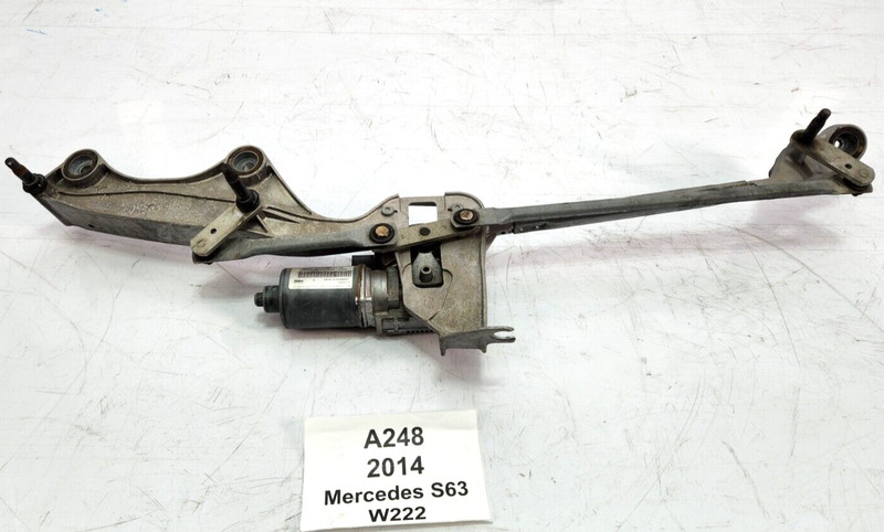 ✅ 2014-2017 OEM Mercedes W222 S63 AMG Front Windshield Wiper Motor Linkage