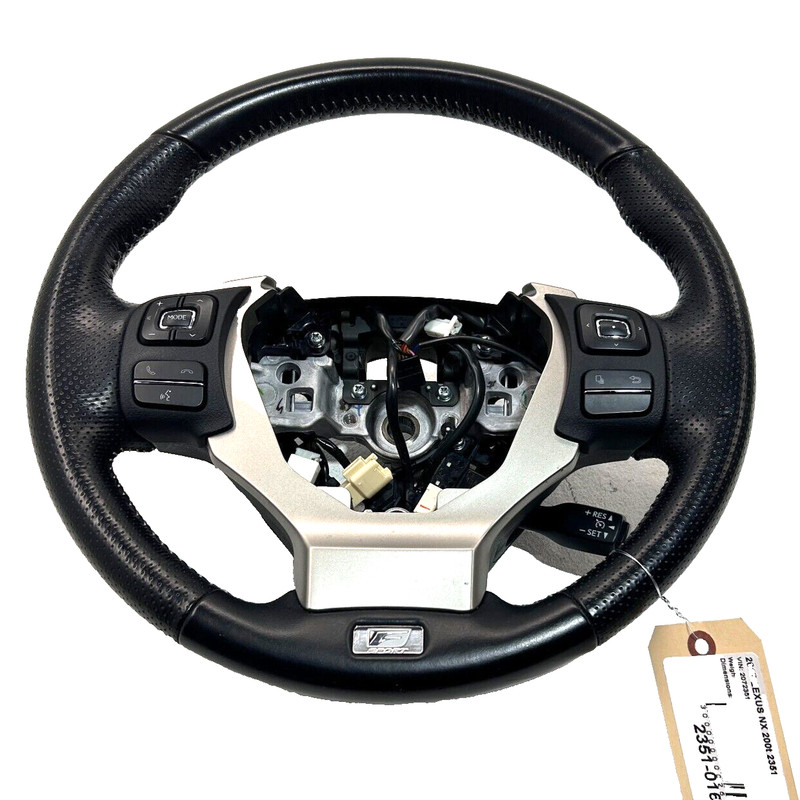 2015-2017 LEXUS NX200T STEERING WHEEL F-SPORT W/ SWITCH BUTTON PADDLE SHIFT OEM