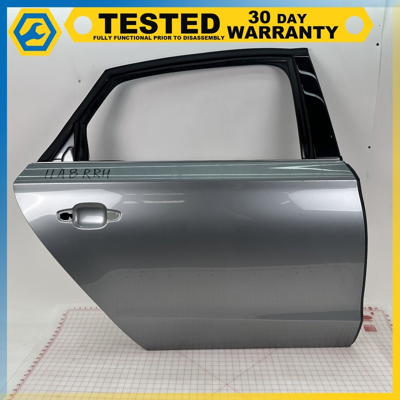 11-18 Audi A8 Quattro REAR RIGHT PASSENGER SIDE DOOR SHELL Gray OEM