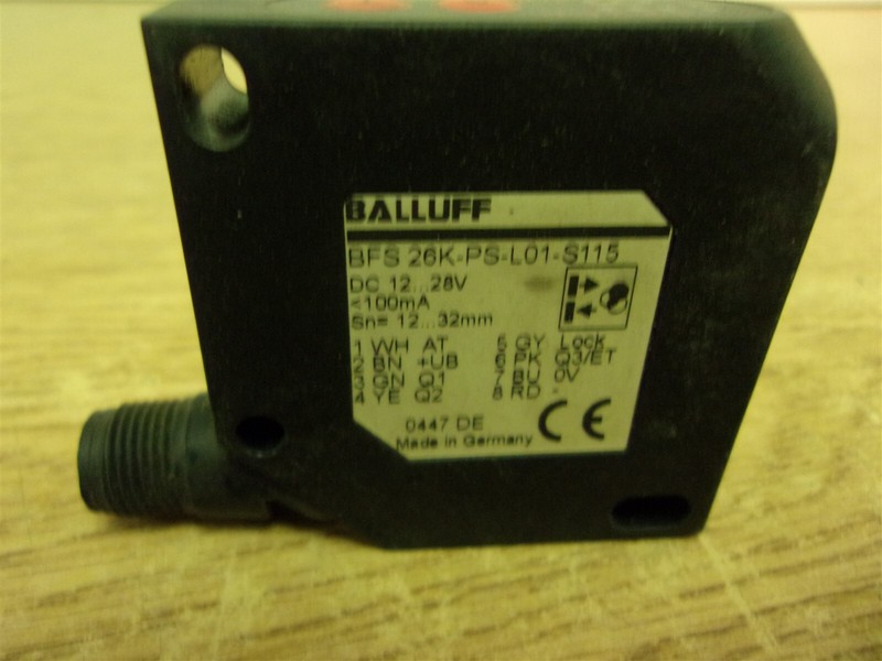 Balluff BFS 26K-PS-L01-S115 Color Sensor *FREE SHIPPING*