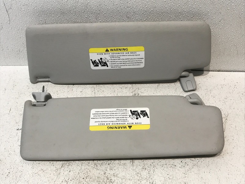2009-2017 VW Tiguan Driver Left Righ Passenger Side Sun Visor Pair Set Gray