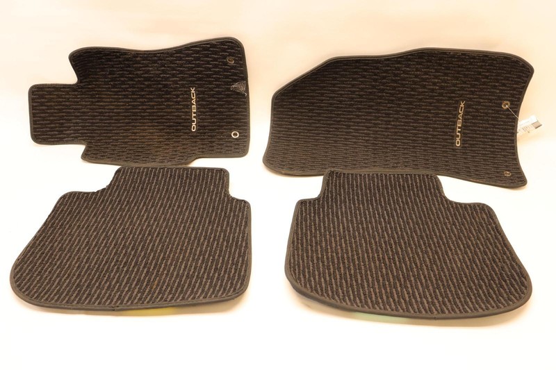 2015-2019 SUBARU LEGACY OUTBACK FRONT & REAR FLOOR MAT COMPLETE OF 4 OEM