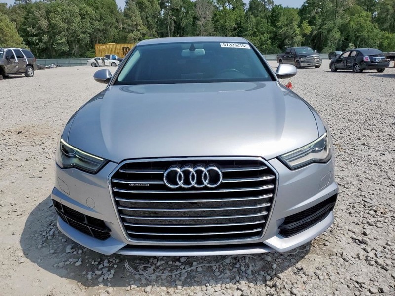 12-18 Audi A6 2.0L Silver Driver Left Rear Quarter Panel
