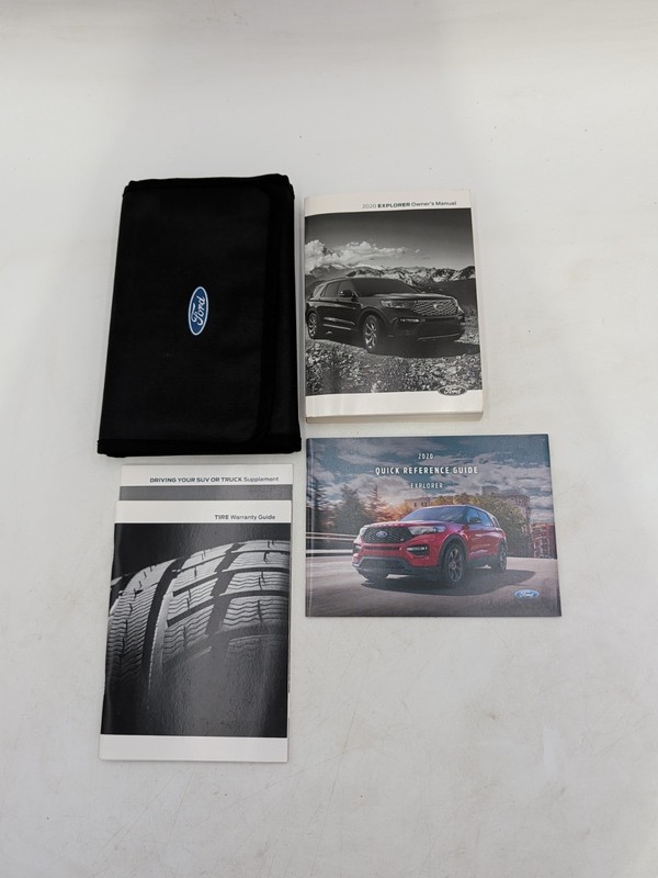 2020 Ford Explorer Owners Manual Set With Quick Reference Guide & Case
