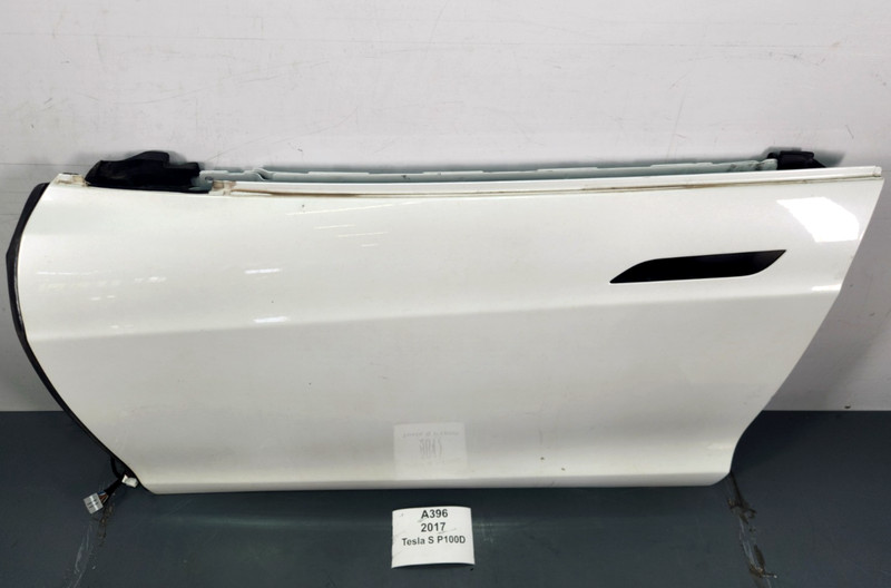 ✅ 16-20 OEM Tesla Model S Front Left Driver Side Door Shell Panel White PPSW *