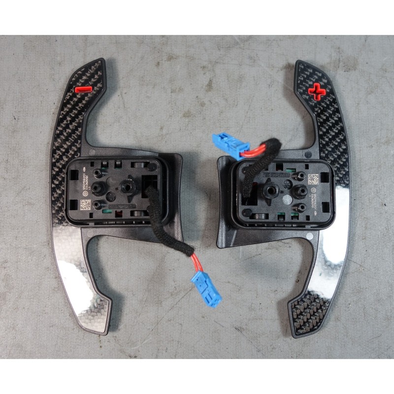 19-25 BMW G8x M3 G20 Factory Carbon Fiber ///M Steering Wheel Shift Paddles OEM
