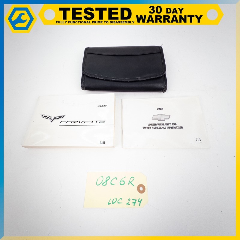 05-13 CHEVROLET CORVETTE C6 OWNER OPERATOR MANUALS BOOK BOOKLET CASE SET OEM