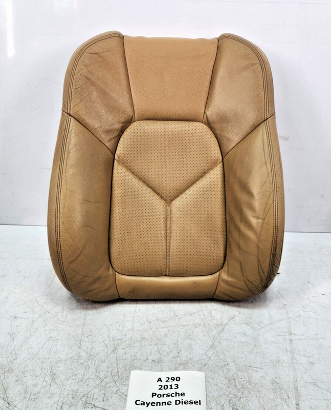 ✅11-18 OEM Porsche Cayenne 958 Front Left Driver Upper Leather Seat Cover Beige*
